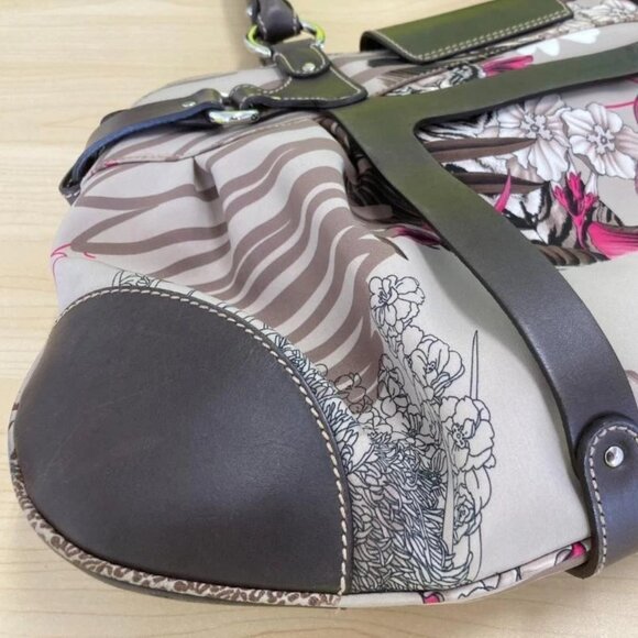 Salvatore Ferragamo Hand Bag Tote Purse Gancini Multicolor Authentic from JAPAN - Picture 11 of 16